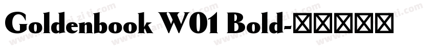 Goldenbook W01 Bold字体转换
